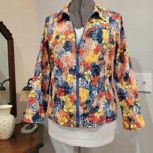 EUC M Koret City Blues Cotton Zip Jacket